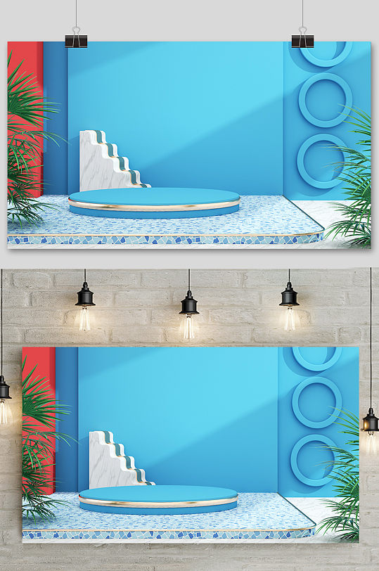 c4d电商场景元素设计-众图网