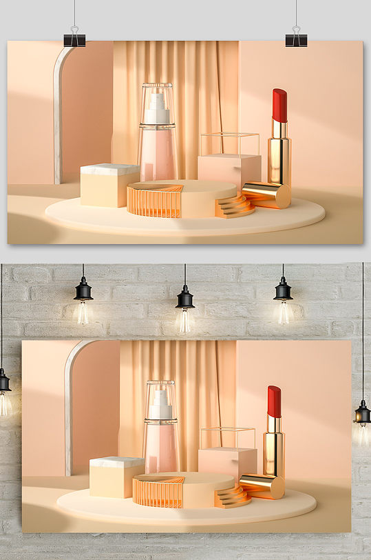 c4d电商场景元素设计-众图网