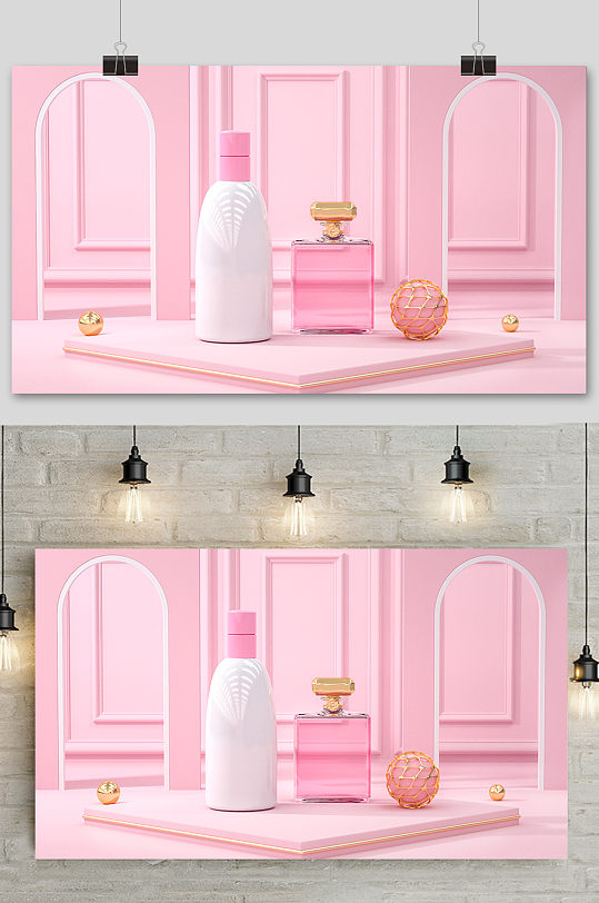 c4d电商场景元素设计-众图网