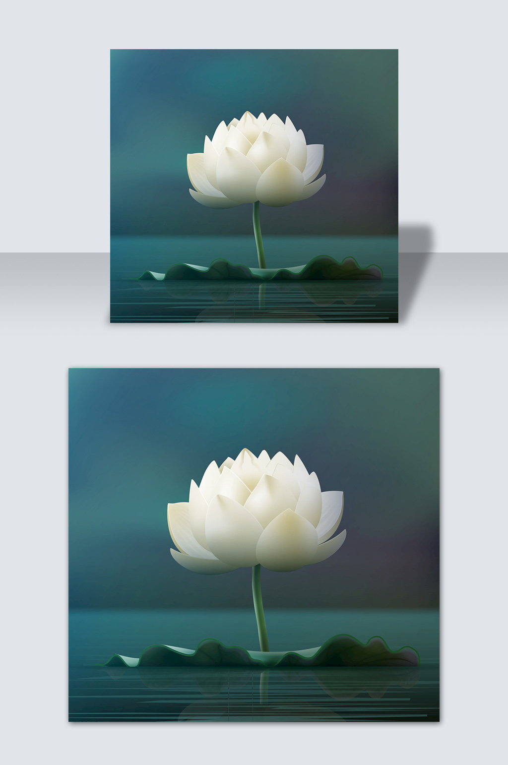 手绘卡通花卉盆栽元素素材素材