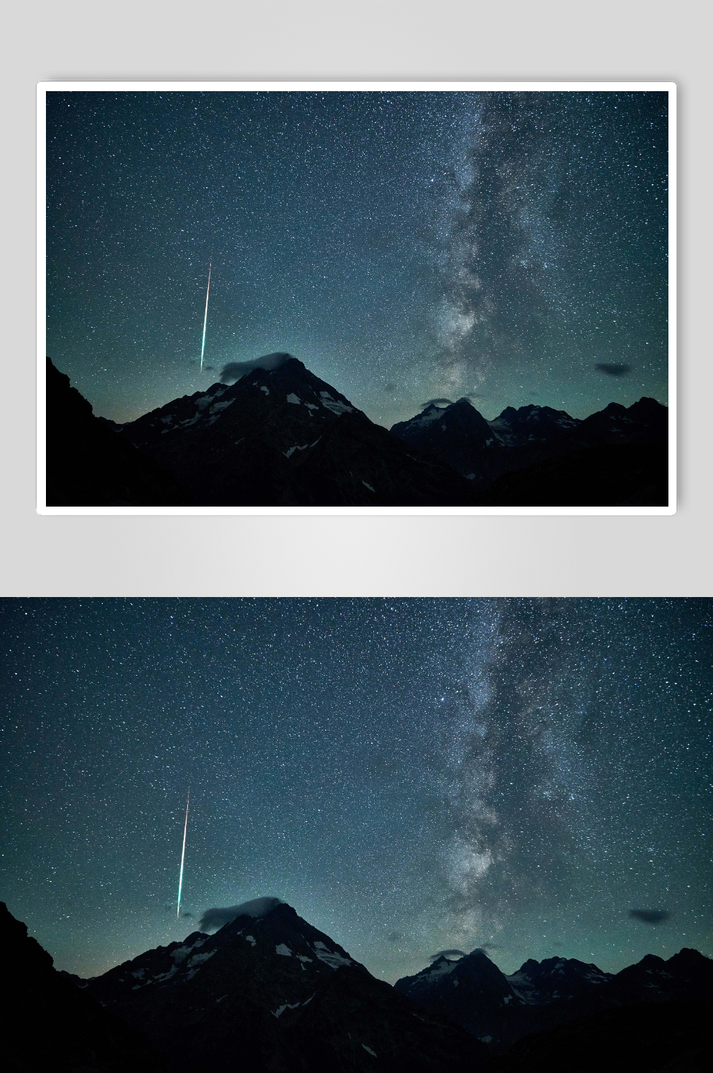 美丽的夜晚星空摄影图片素材