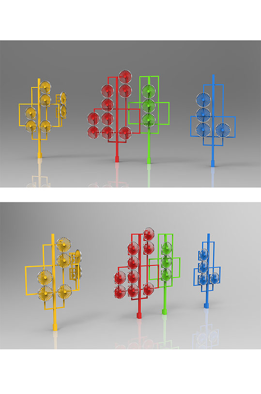 活泼轻快景观小品雕塑-众图网