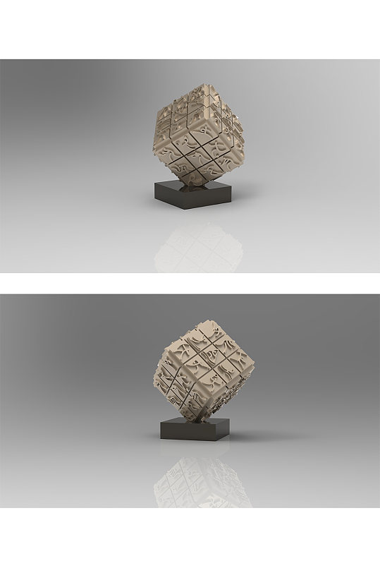 创意文化雕塑小品-众图网