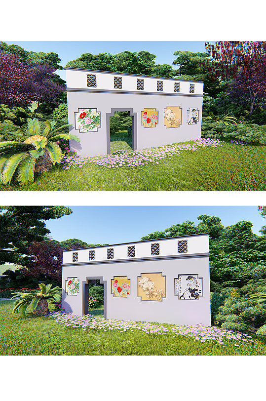 大气创意中式文化墙-众图网