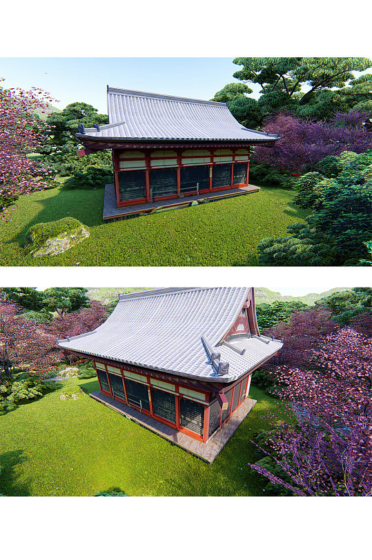 大气古建筑大殿文化-众图网