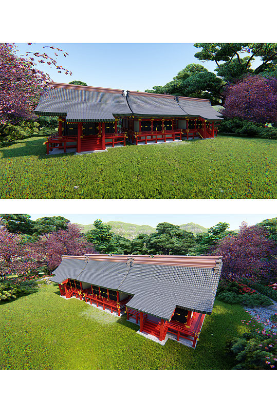 大气中式古建筑文化-众图网