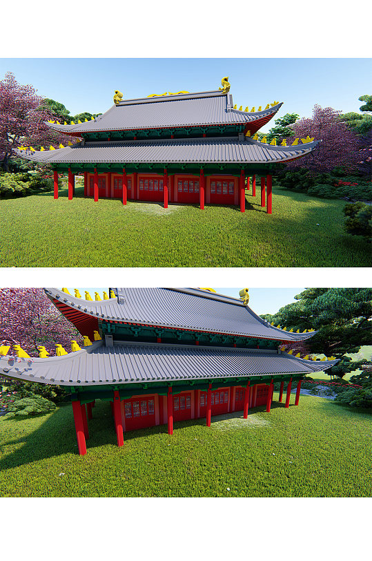 传统中式古建筑文化-众图网