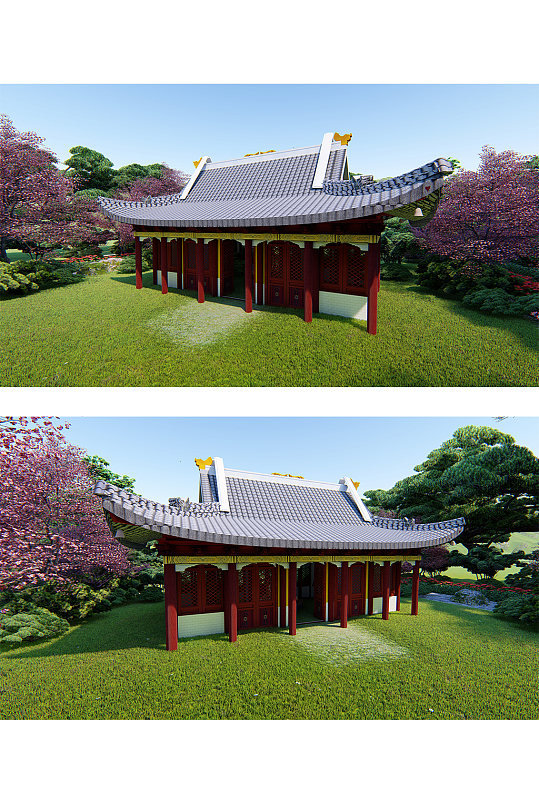 传统中式古建筑文化-众图网