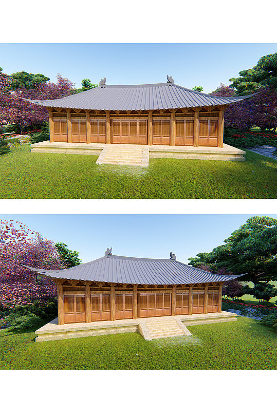 传统日式古建筑文化-众图网