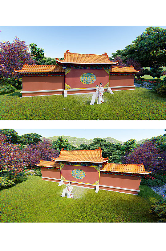 传统中式精神墙文化-众图网