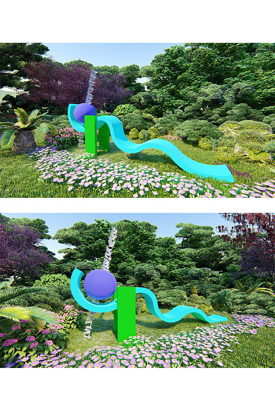 广场公园创意雕塑小品-众图网