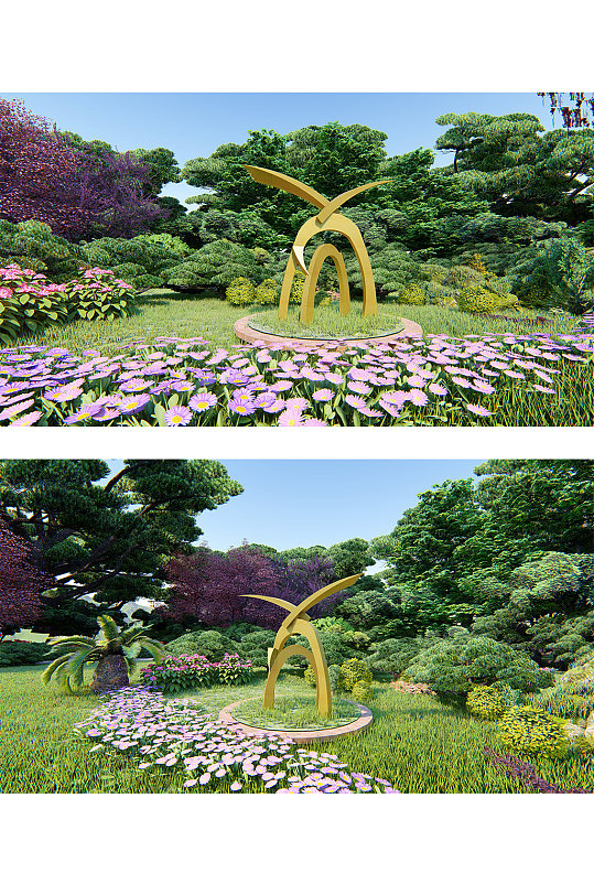 创意景观雕塑小品-众图网