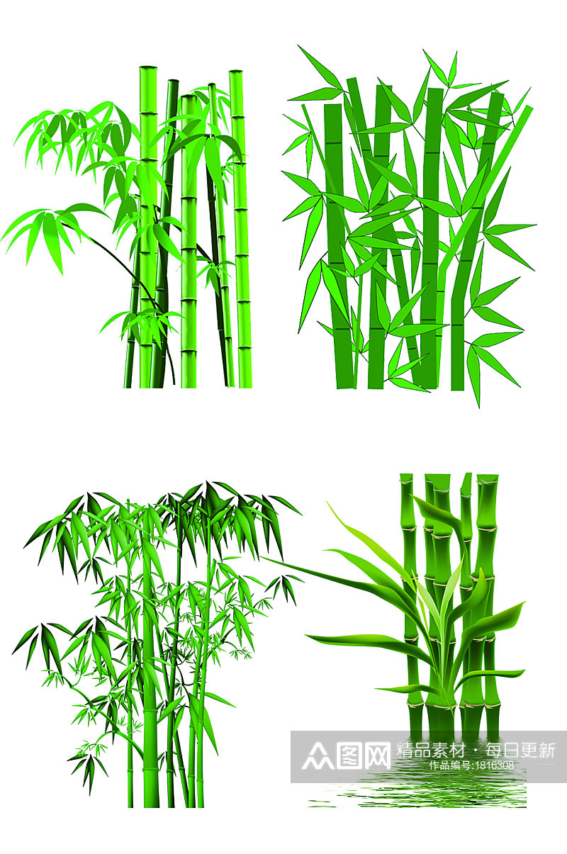 精美植物竹子免扣素材素材