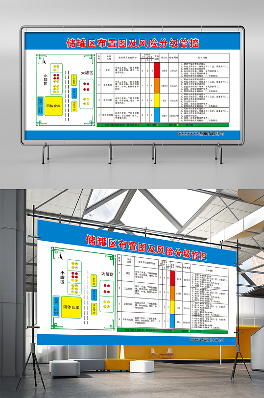 储罐区布置图及风险分级管控