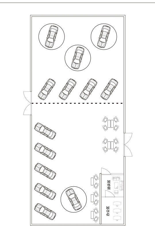 车展布局平面指示图