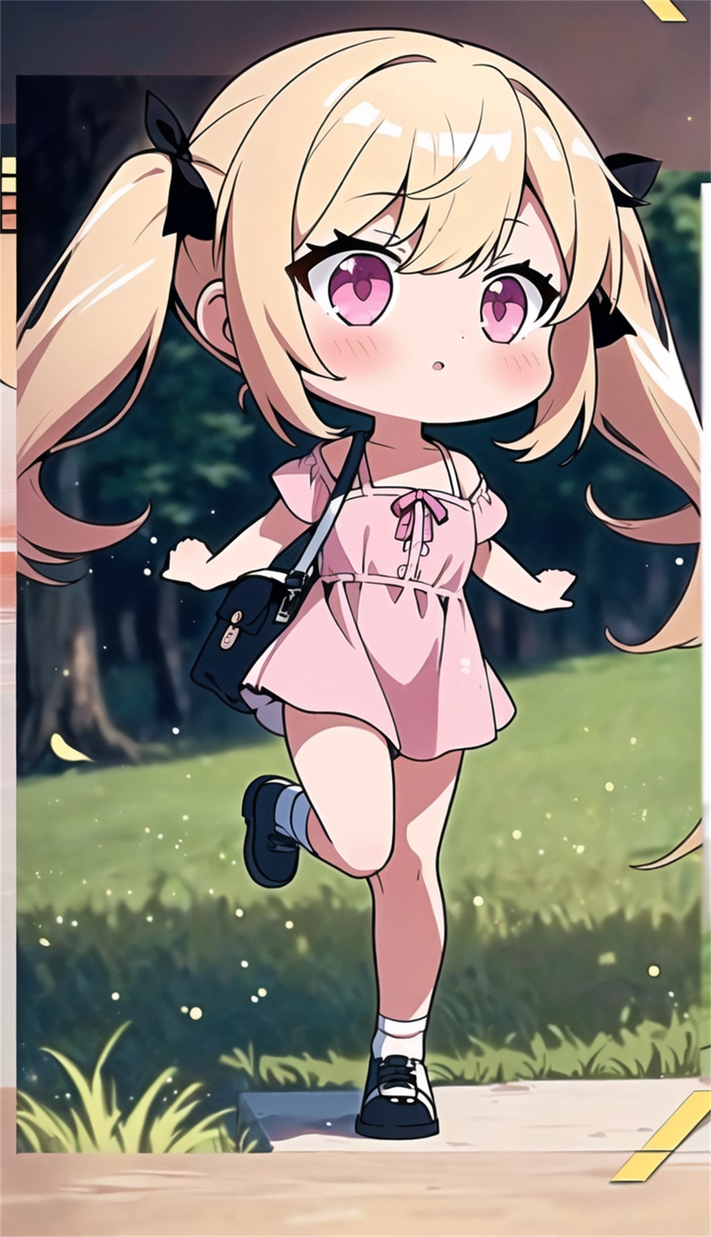 数字艺术Q版少女插画素材