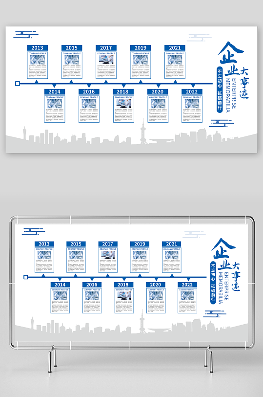企业发展历程大事迹展板