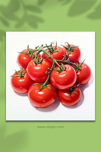 西红柿番茄特写摄影背景图