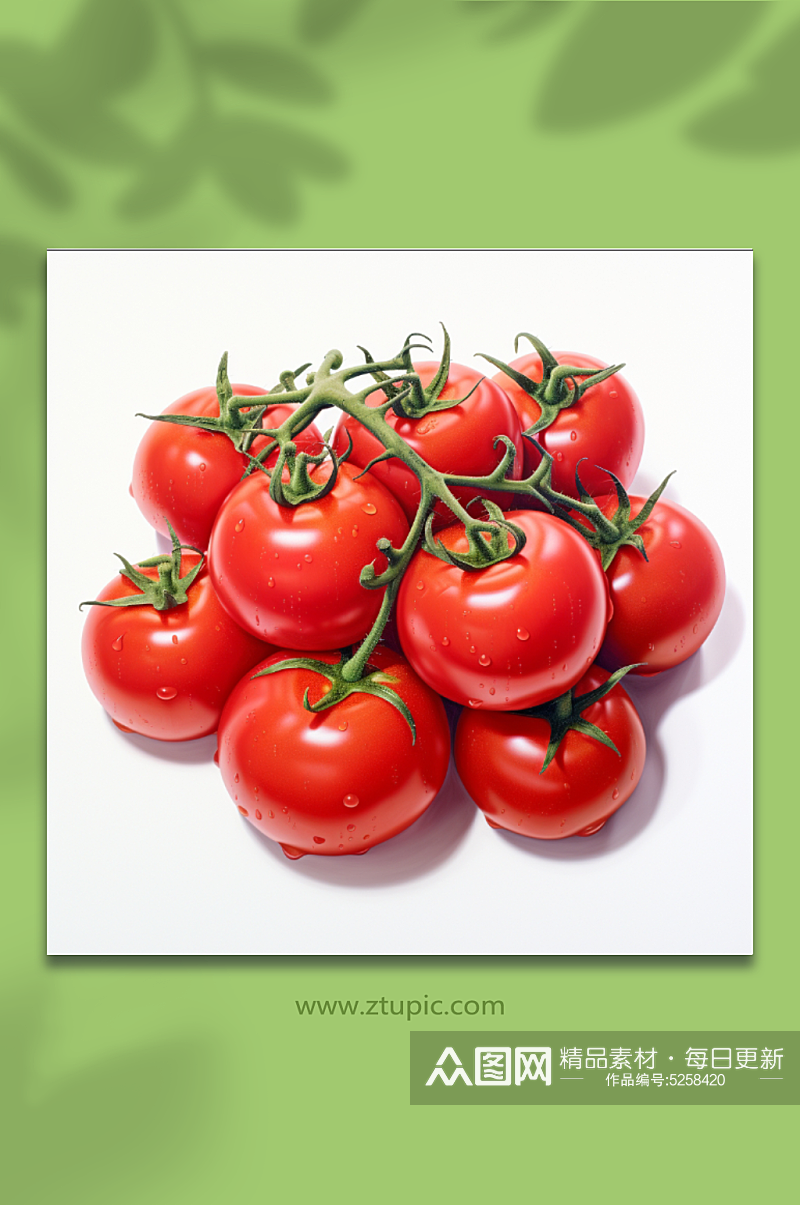 西红柿番茄特写摄影背景图素材