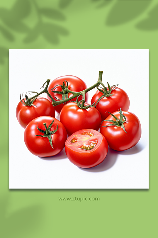 西红柿番茄特写摄影背景图片