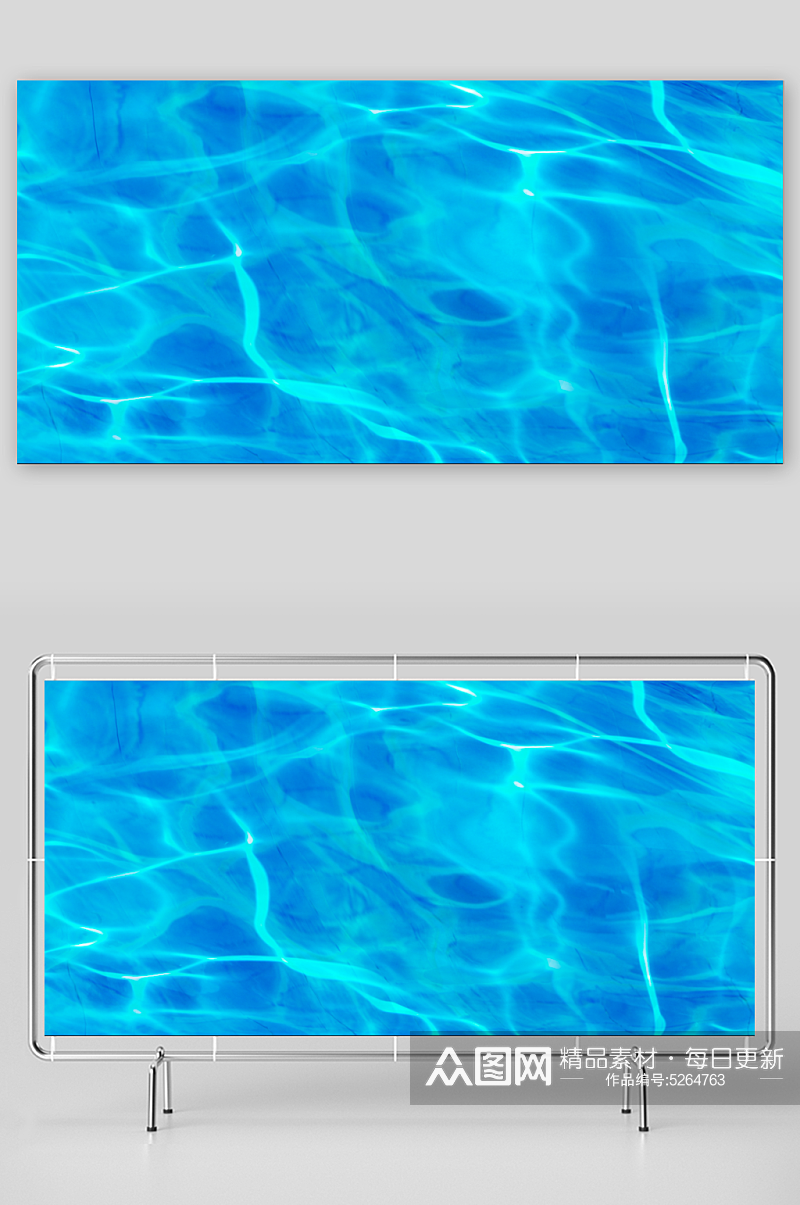 蓝色水波水纹背景图素材