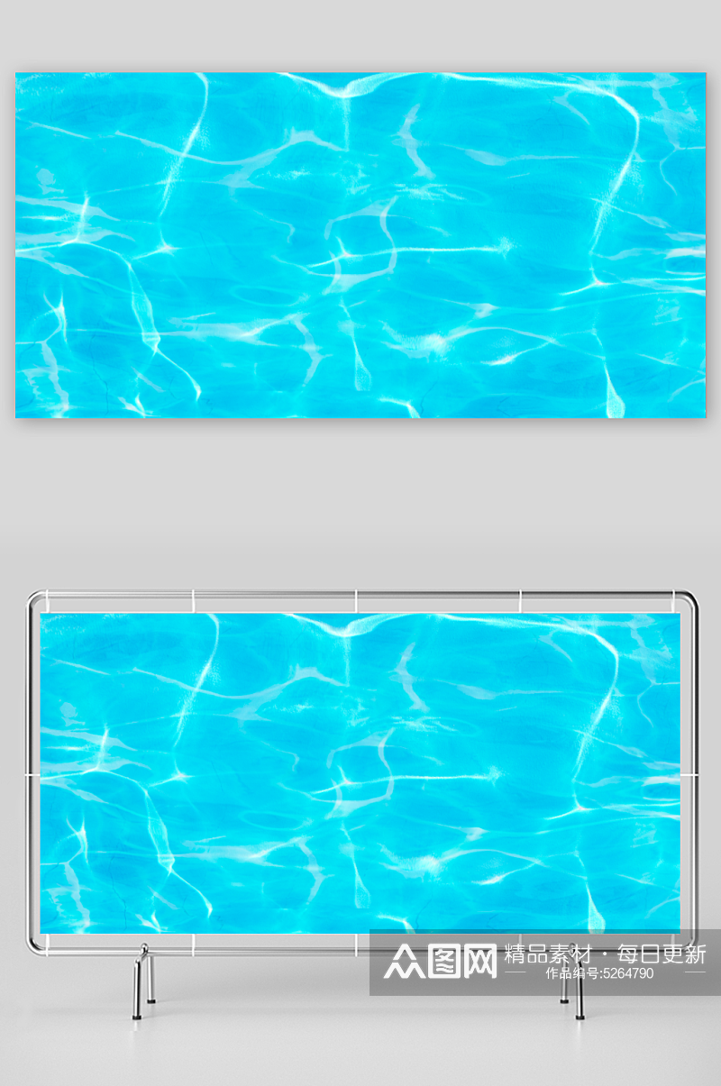 蓝色水波水纹背景图素材