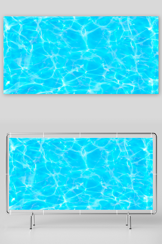 蓝色水波水纹背景图
