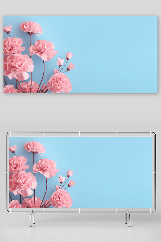 康乃馨花朵背景图片