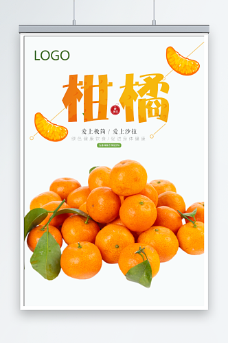 柑橘水果宣传展板