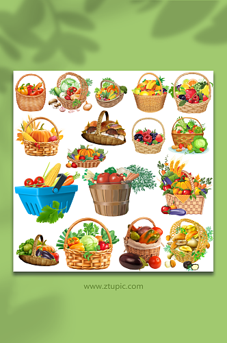 蔬菜水果元素素材