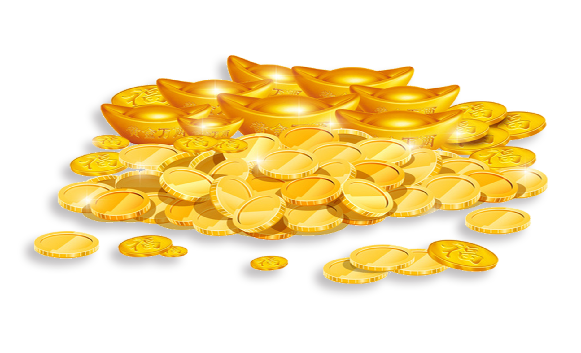 金元宝卡通元宝设计素材元素素材