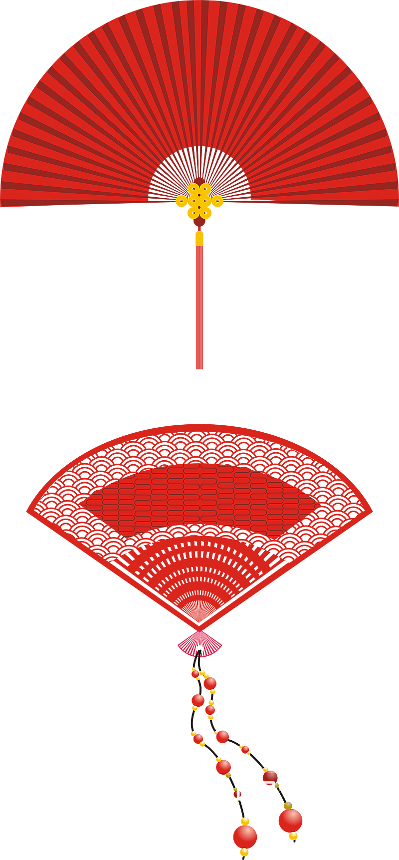 中国风扇子设计素材素材