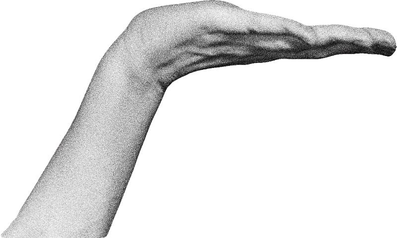黑白手绘手势手的姿势素材素材