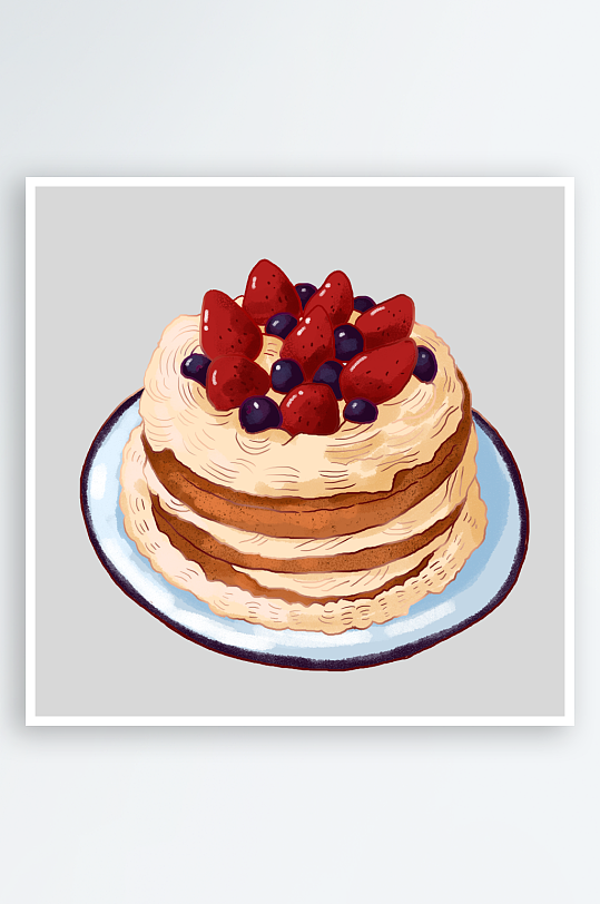 生日蛋糕甜点西点设计素材元素