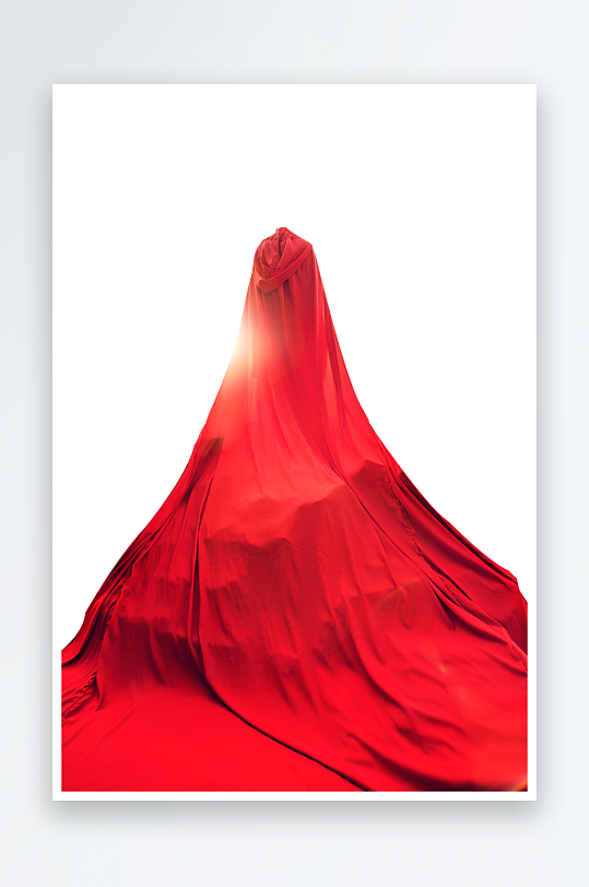 红色窗帘帷幕设计素材元素