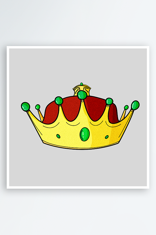 手绘卡通皇冠设计元素