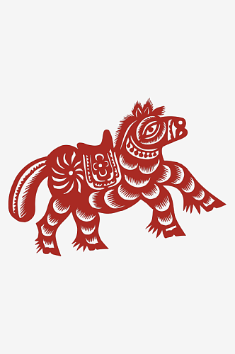 动物剪纸图案素材传统手工十二生肖民俗刻纸