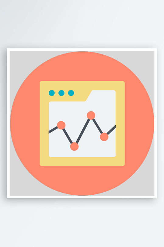 商业主题图标素材扁平办公文具素材