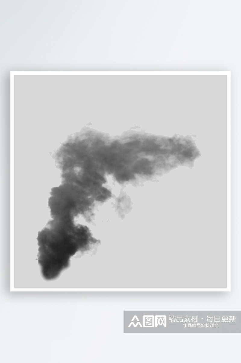 中国风古风水墨烟雾雾气云雾浓烟素材元素素材