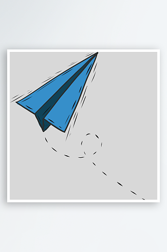 卡通手绘纸飞机元素图片平面海报PPT元素