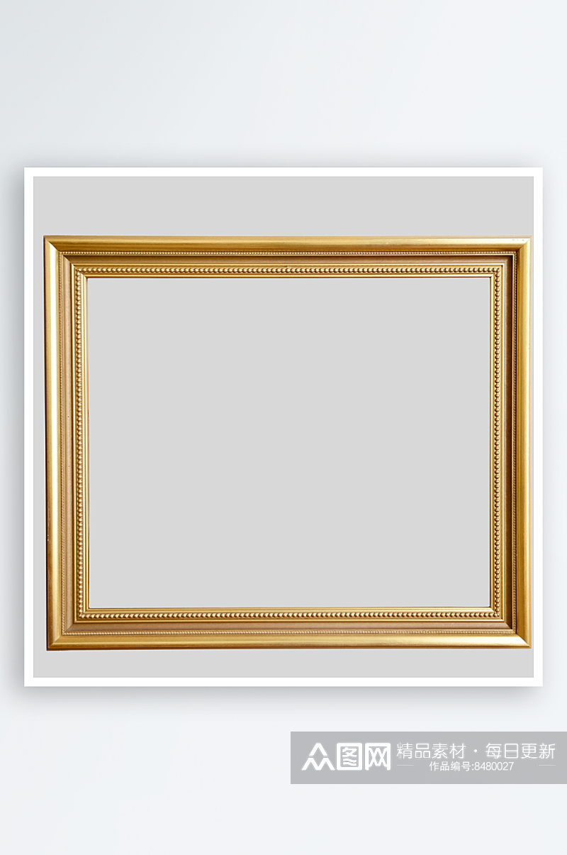 金色欧式花纹边框欧式华丽复古相框画框素材
