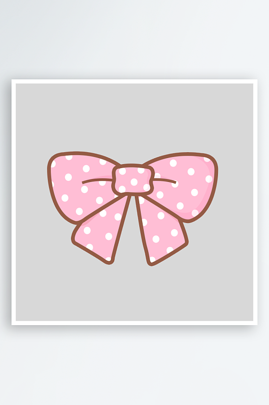 可爱卡通手绘蝴蝶结贴纸贴图PNG免抠元素