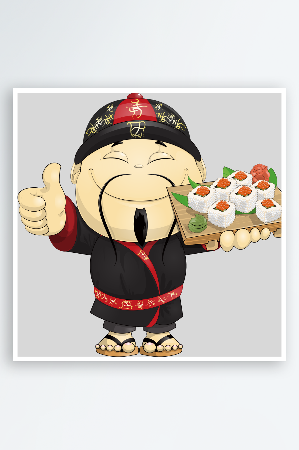 卡通厨师人物形象美食餐饮烹饪PNG元素素材