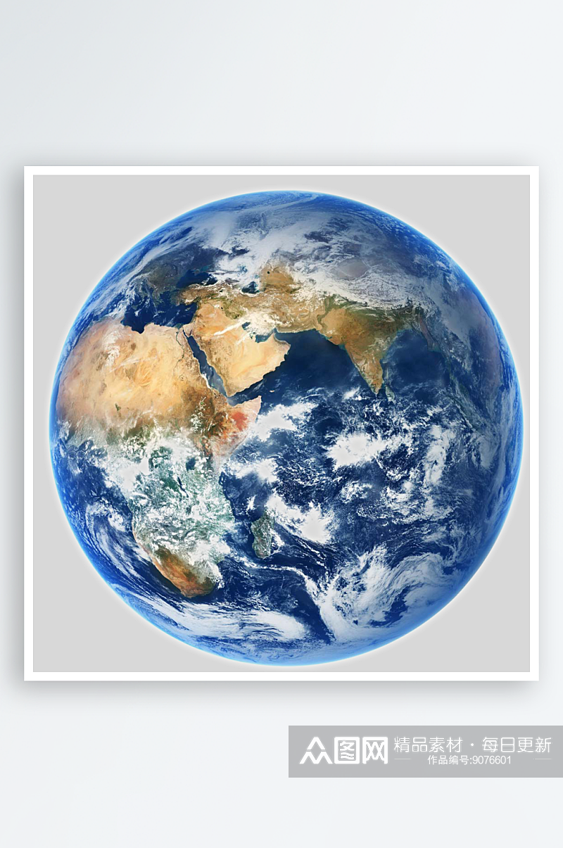 创意手绘地球星球PNG免抠元素透明背景图素材