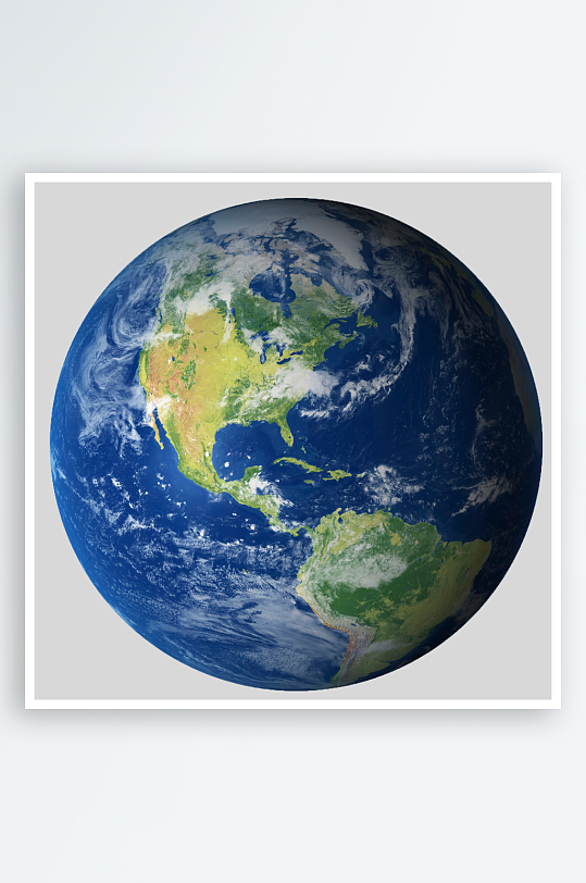 创意手绘地球星球PNG免抠元素透明背景