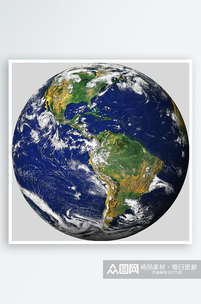 创意手绘地球星球PNG免抠元素透明背景图素材