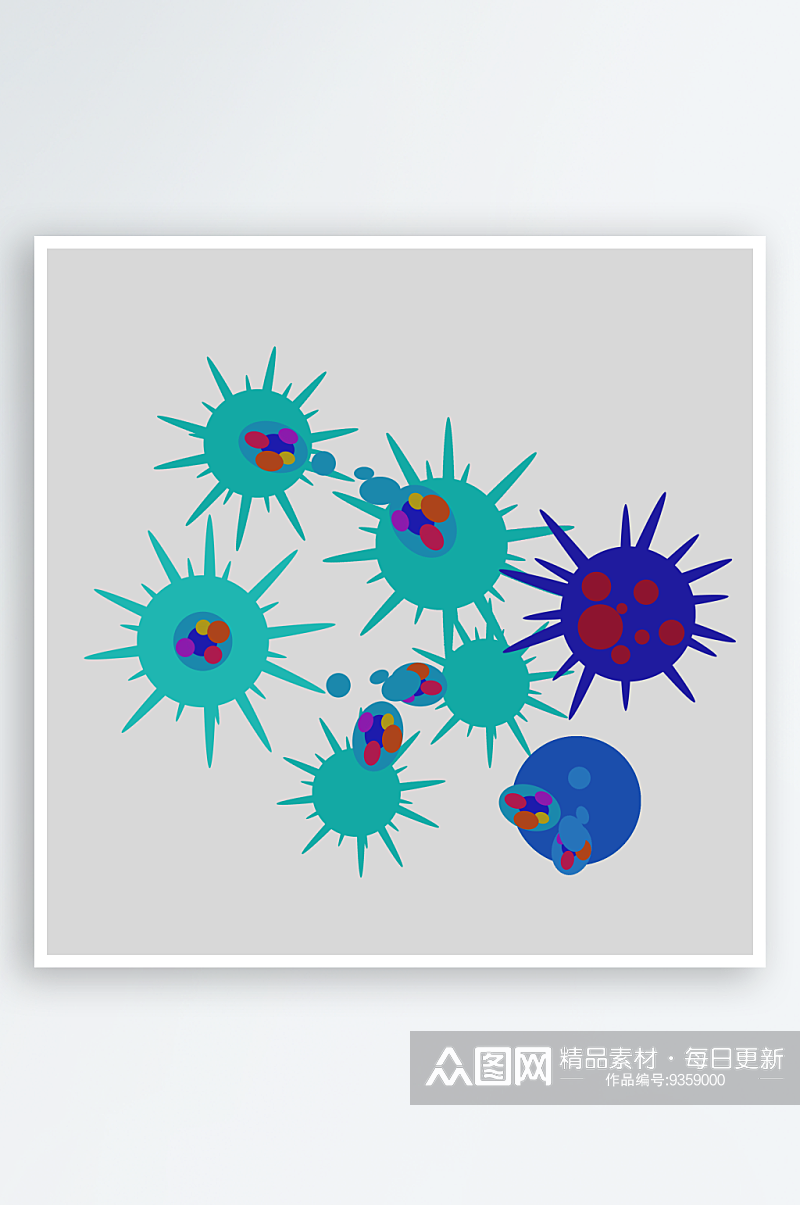 生物病毒微生物细菌病菌流感杆菌细泡素材