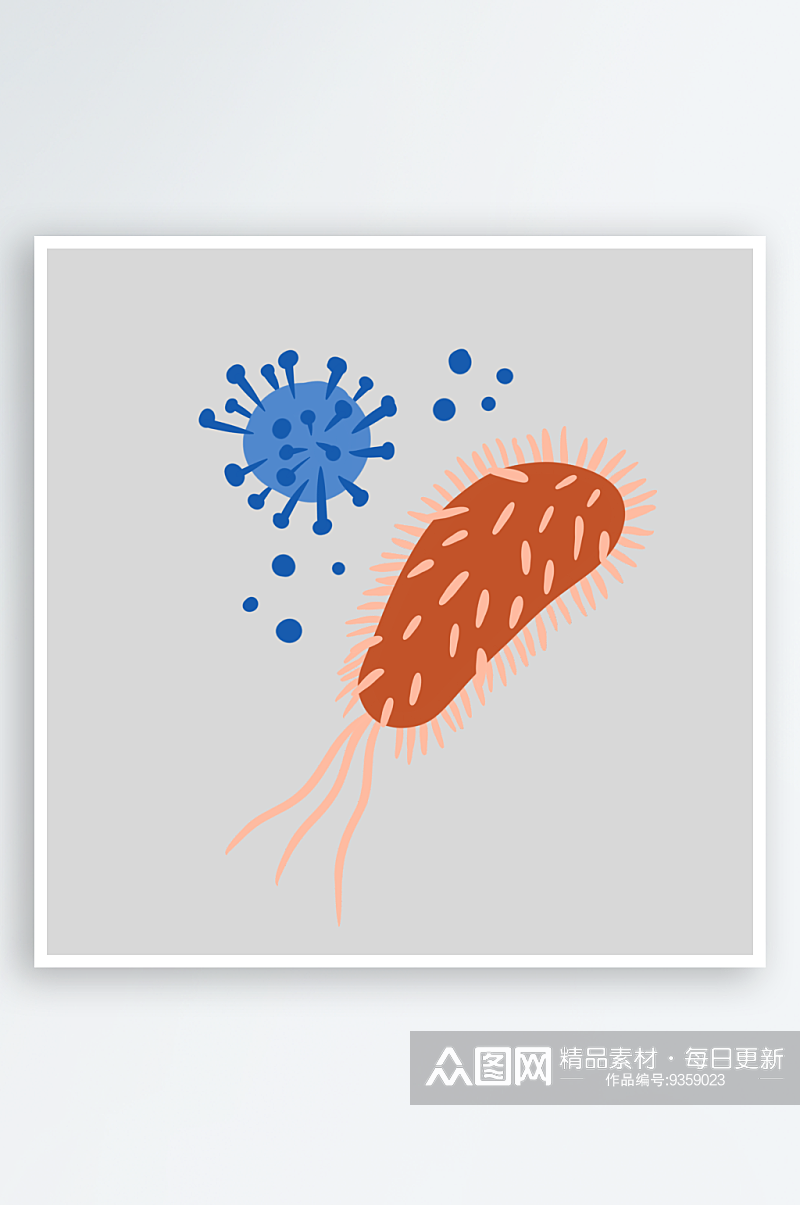 生物病毒微生物细菌病菌流感杆菌细泡组织素材