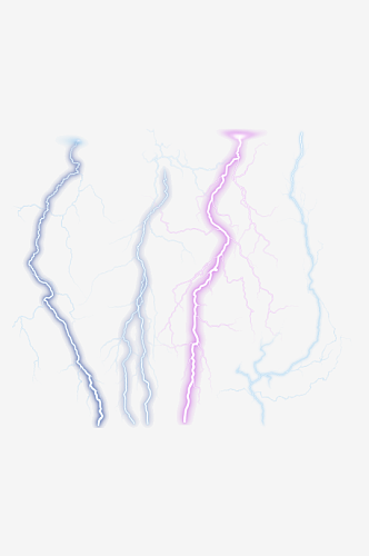 特效闪电雷电雷击电光打雷光线光效素材