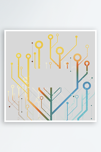 科技电路板线路图科技线条数字芯片图案